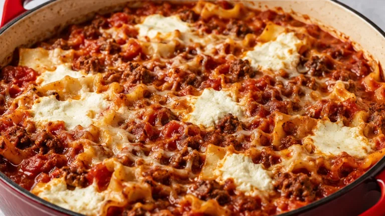 Dutch Oven Lasagna: One-Pot Comfort!