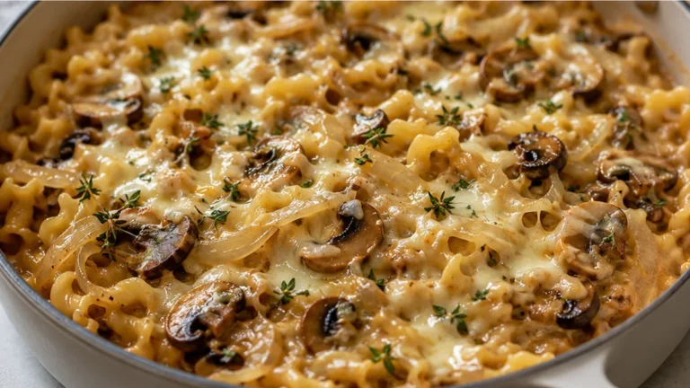 Cheesy One-Pot French Onion Pasta