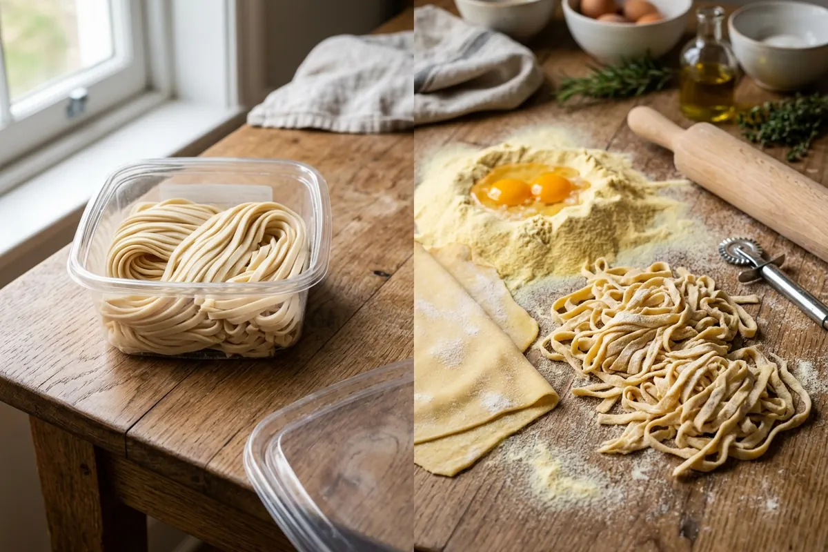 Fresh pasta — Buying versus making fresh pasta