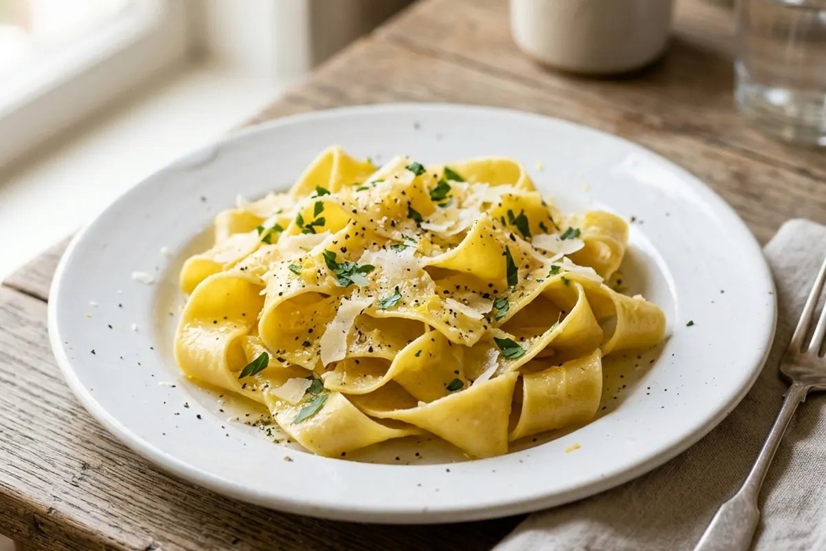gluten free pappardelle pasta step by step