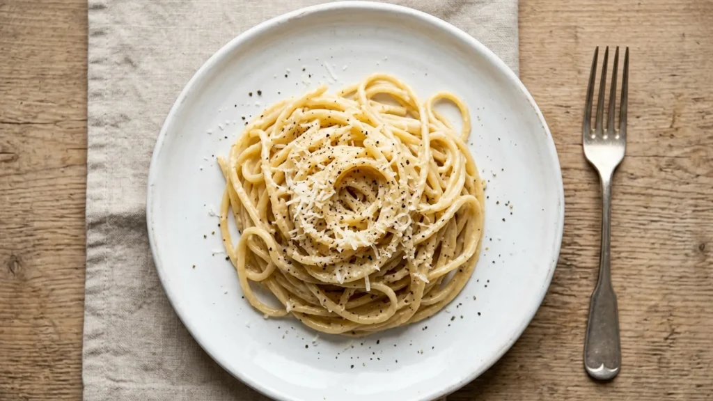 Pasta per person, beautifully styled overhead food photograph