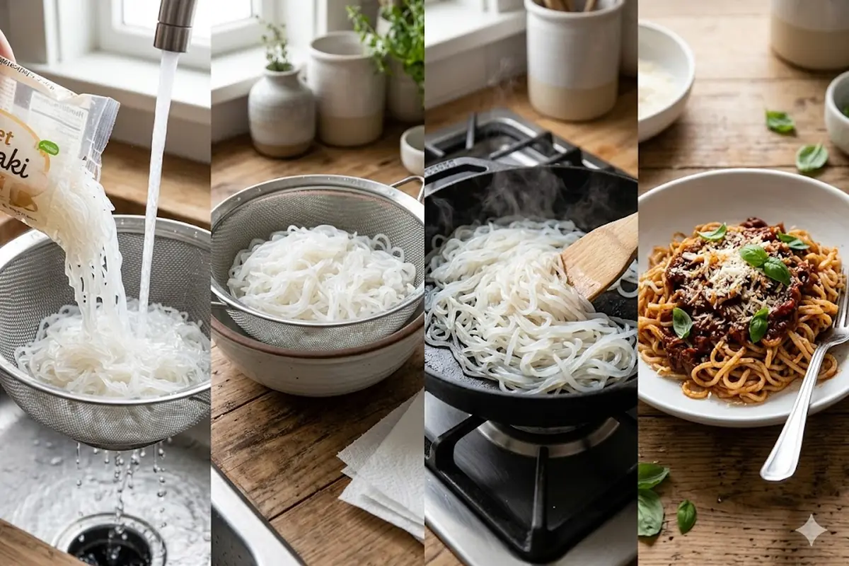 Keto pasta — How to Cook Shirataki Without the Rubber and Smell