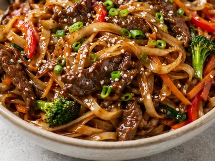 Speedy Korean Beef Sesame Noodles