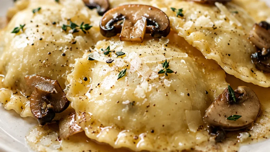 Melt-in-Your-Mouth Mushroom Ravioli