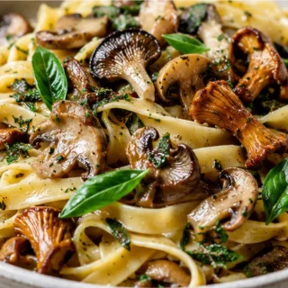 Herby Buttered Wild Mushroom Tagliatelle - Mushroom tagliatelle: master this elegant, herby buttered pasta dish featuring caramelized wild mushrooms. Perfect fo