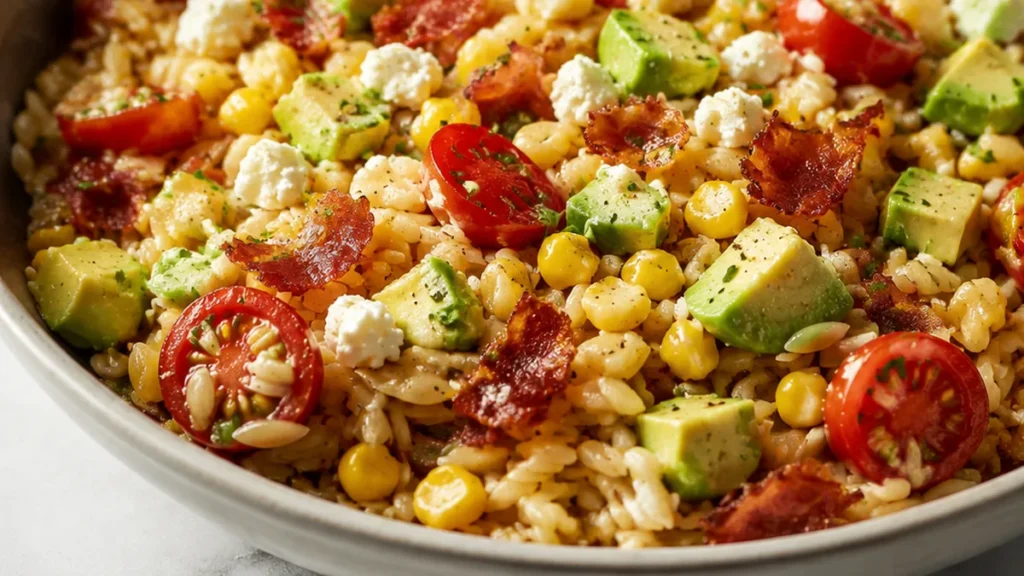 Brown Butter Corn & Feta Orzo - orzo pasta - Orzo pasta: craft this amazing brown butter corn and feta orzo with crispy prosciutto. A perfect weeknight meal bur