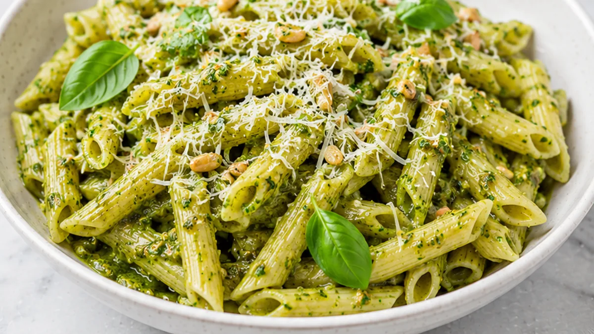 Juicy Pesto Pasta: Your New Favorite Dish! Pesto pasta: make this juicy, creamy dish in just 25 minutes. Ideal for a quick weeknight meal or a special dinner!