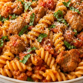 Irresistible Sausage Pasta - Sausage pasta: whip up this quick and delicious dish in under 30 minutes for a family favorite! Bursting with flavor and easy to ma