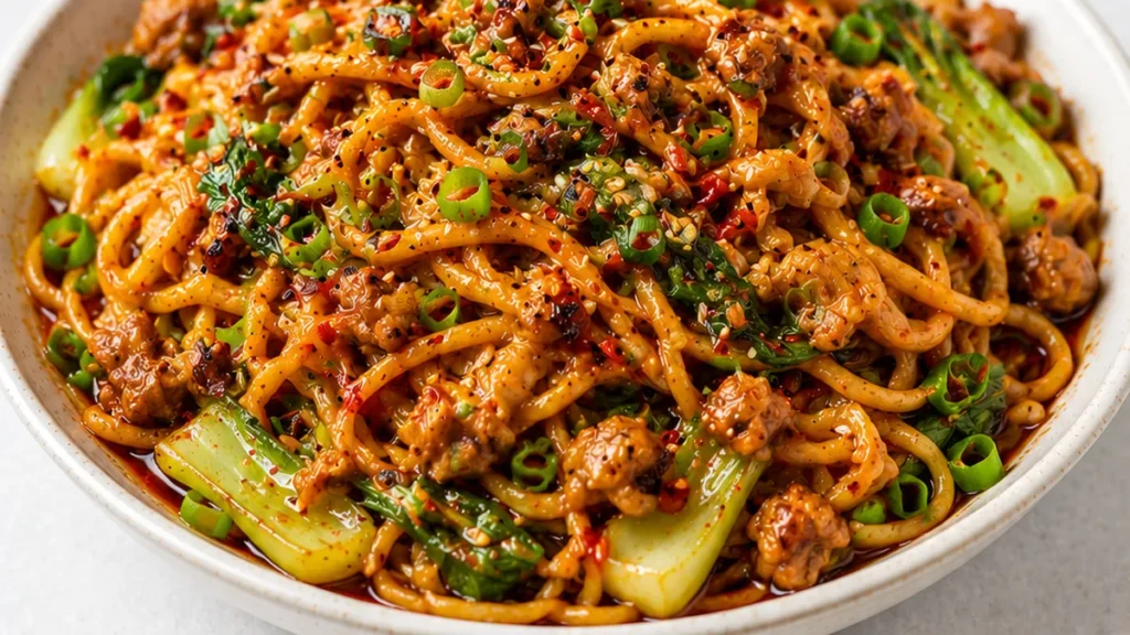 Spicy Szechuan Noodles: Better Than Takeout! Szechuan noodles: master this incredibly flavorful and spicy dish at home. Authentic taste, ready in under 30 minut