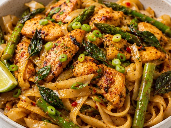 Spicy Thai Basil Chicken Noodles: Flavor Bomb!