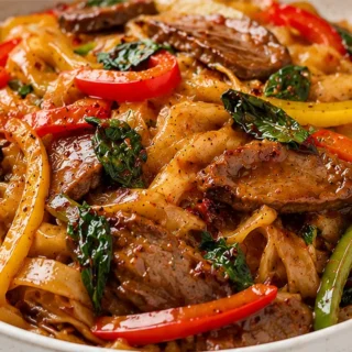 30-Minute Thai Basil Beef Noodles - thai beef noodles - Thai Beef Noodles: whip up this savory, spicy, and quick recipe in just 30 minutes. Perfect for a weekni