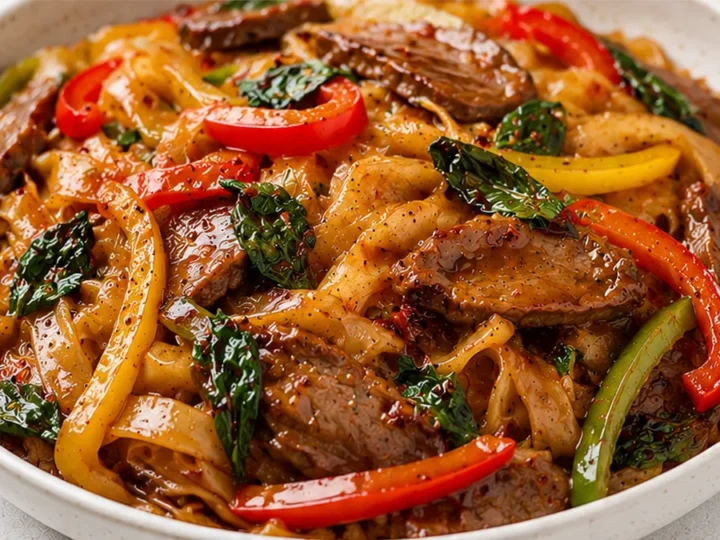 30-Minute Thai Basil Beef Noodles