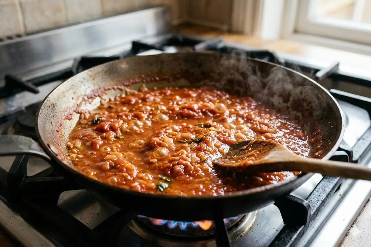Method 1: Reduce It, the Default That Also Builds Flavor Thickening pasta sauce — Method 1: Reduce It, the Default That Also Builds Flavor