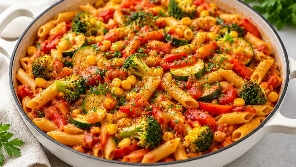 One-Pot Vegetable Pasta: A Colorful Delight!