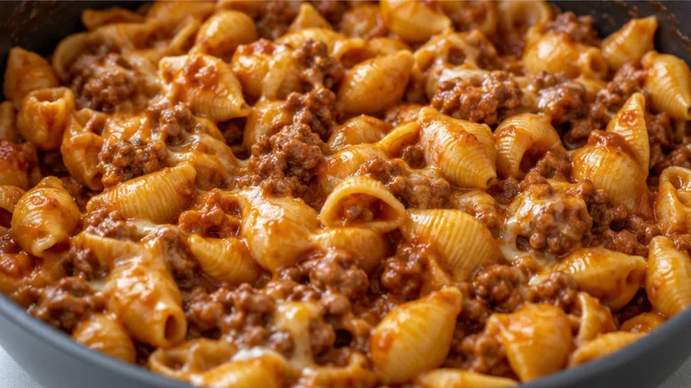 Cheeseburger Pasta in 15 Minutes