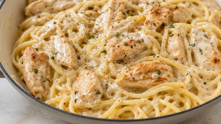 Creamy Chicken Spaghetti: A Weeknight Dream!