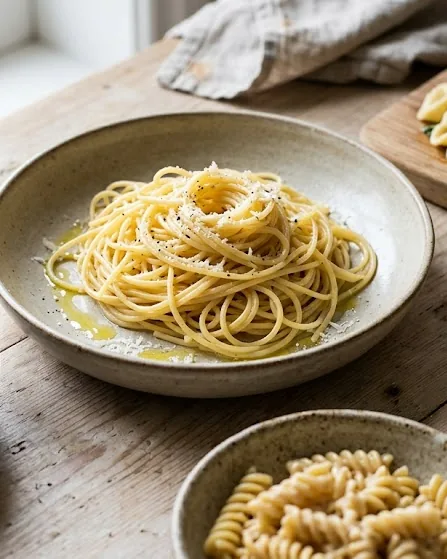 Detail view of what pasta is legally allowed to be: durum wheat and the 3 percent rule