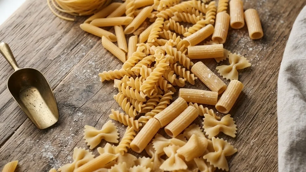 Editorial photo of dry pasta