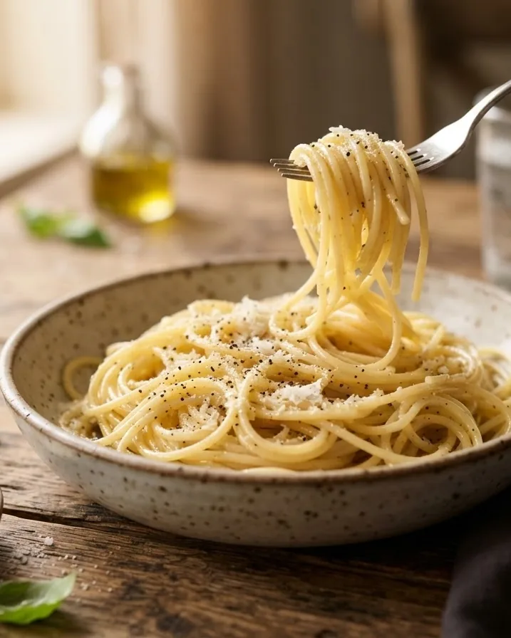 Detail view of the regular pasta baseline you are measuring against