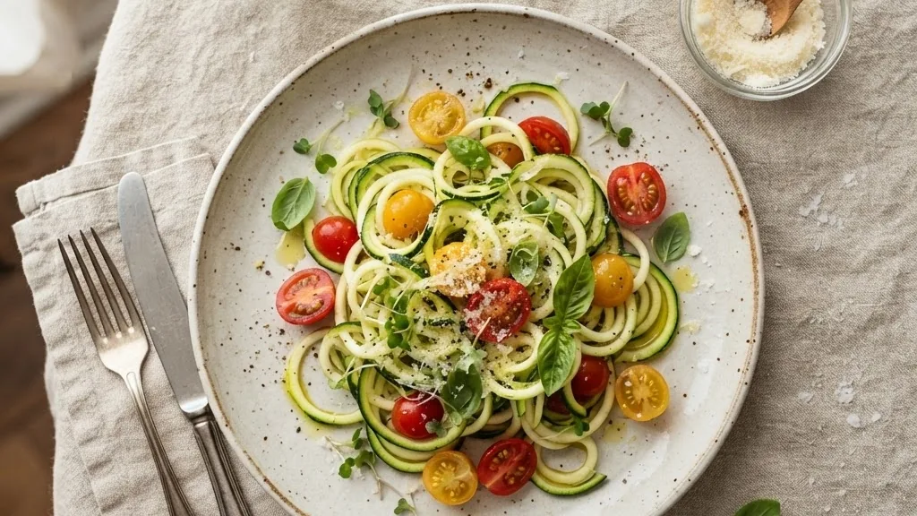Editorial photo of low calorie pasta replacement