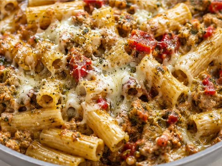 Cheesy Pesto Rigatoni: One-Pot Wonder!