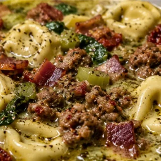 Creamy Pesto Tortellini Zuppa Toscana - Pesto Tortellini Zuppa Toscana: savor this creamy, hearty soup in under 30 minutes. Loaded with flavor, perfect for a qu