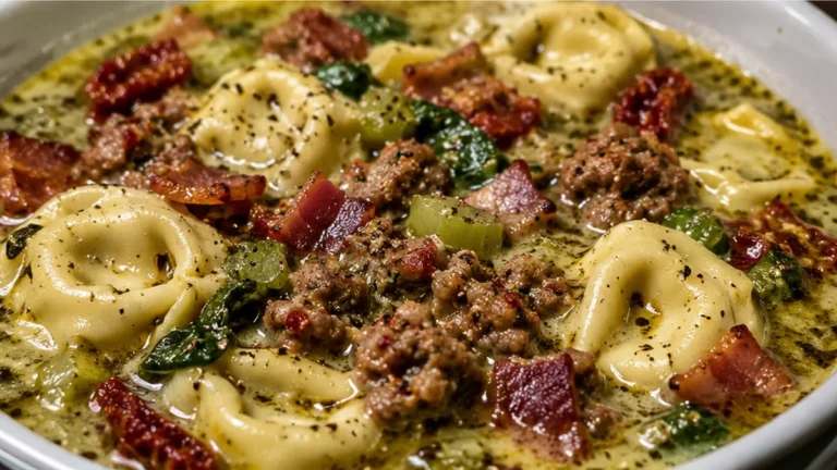 Creamy Pesto Tortellini Zuppa Toscana