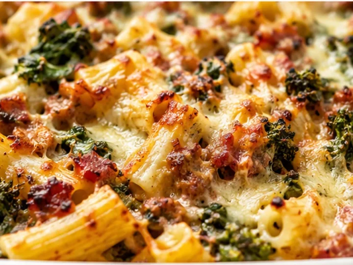Cheesy Rigatoni & Broccoli Rabe Bake: Comfort in Every Bite!