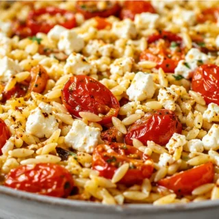 Roasted Tomato Feta Orzo: Bursting with Flavor! - roasted tomato orzo - Roasted tomato orzo: master this bright pasta dish with sweet cherry tomatoes, creamy fe