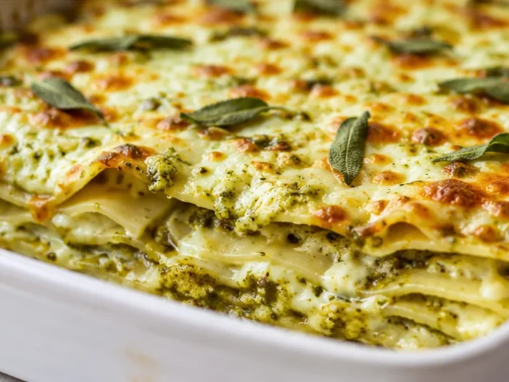4-Cheese Sage Pesto Lasagna: Pure Comfort!