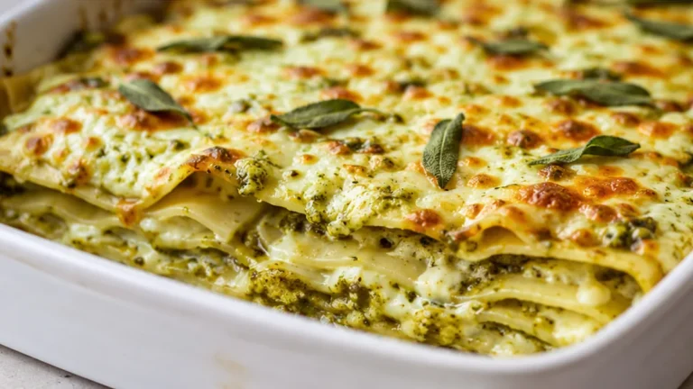 4-Cheese Sage Pesto Lasagna: Pure Comfort!