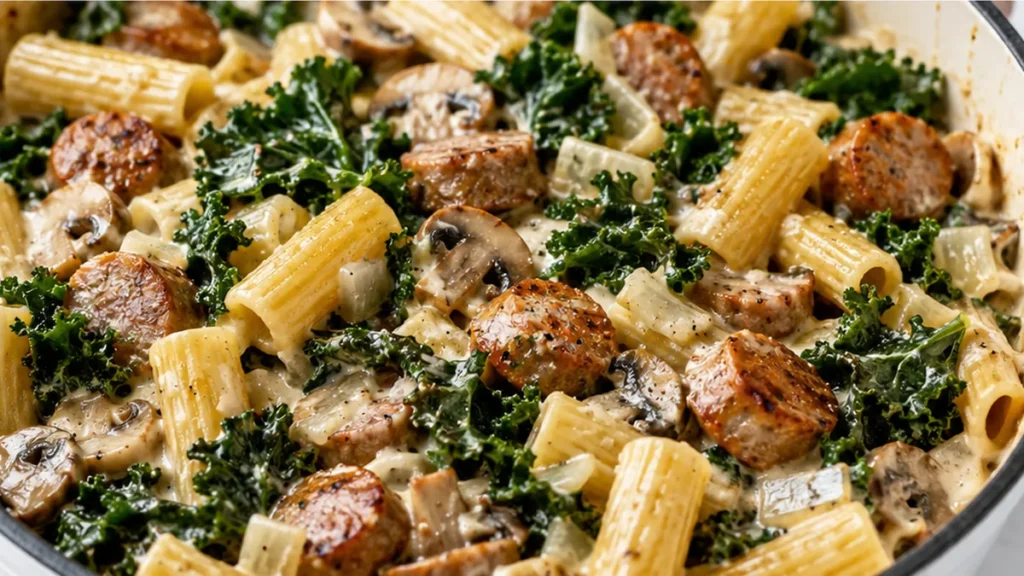 Turkey Sausage & Kale Casserole - sausage casserole - Sausage casserole: Bake this hearty turkey and kale casserole in 50 minutes. Packed with flavor, it's the