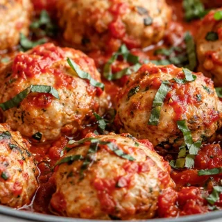 Juicy Turkey Ricotta Meatballs! - turkey meatballs - Turkey Meatballs: craft these tender, flavorful turkey and ricotta meatballs. Simmer them in a rich San Mar
