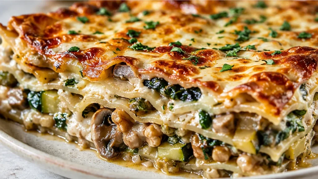 Viral Vegetarian Lasagna: So Creamy, No Meat Needed! Vegetarian lasagna: layer this comforting dish with rich tomato sauce and creamy cheese. Perfect for a sati