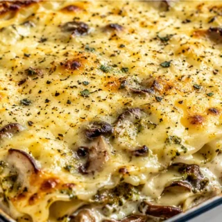 Creamy White Pesto Lasagna - white lasagna - White lasagna: bake this rich and creamy mushroom and spinach version with a homemade Raclette cheese sauce. Perfec