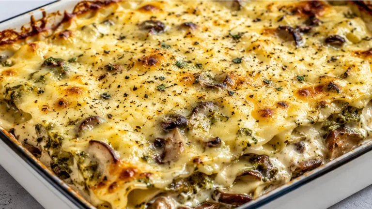 Creamy White Pesto Lasagna
