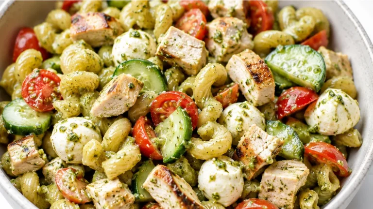 Chicken Pesto Pasta Salad: Easy & Delicious!