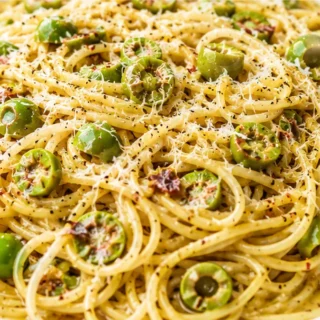 Dirty Martini Pasta - Make this viral Dirty Martini Pasta for a sophisticated, umami-rich meal. Easy to make with anchovy, olives, vodka, and Parmesan. Ready in