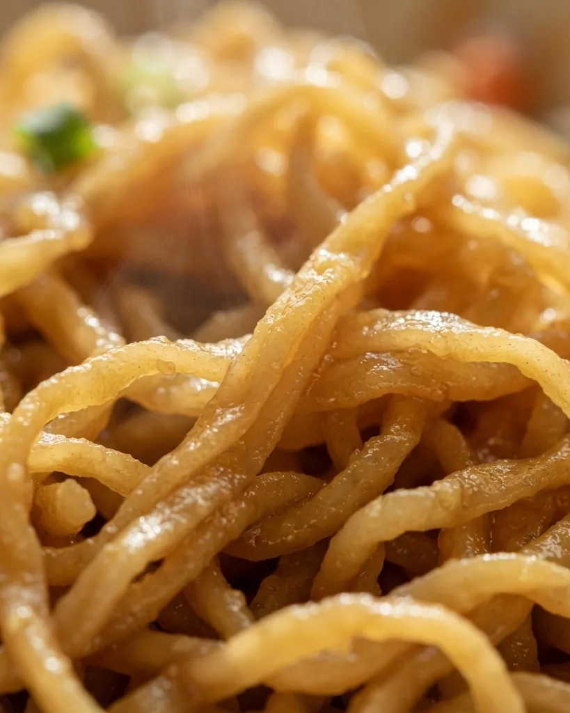 Detail view of how to Prepare Egg Noodles Recipe for Sauce Without Sogginess
