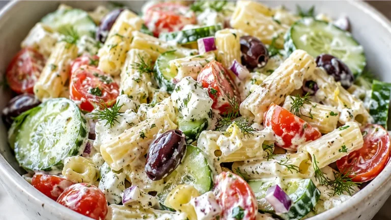 Greek Veggie Pasta Salad: A Taste of Summer!