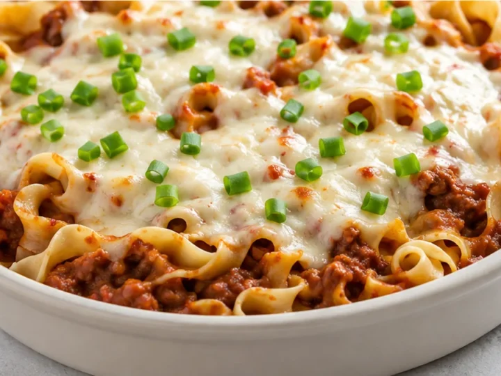 Ultimate Cheesy Beef Noodle Bake!