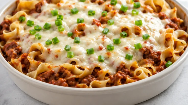 Ultimate Cheesy Beef Noodle Bake!