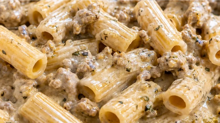 Easiest Creamy Rigatoni Recipe!