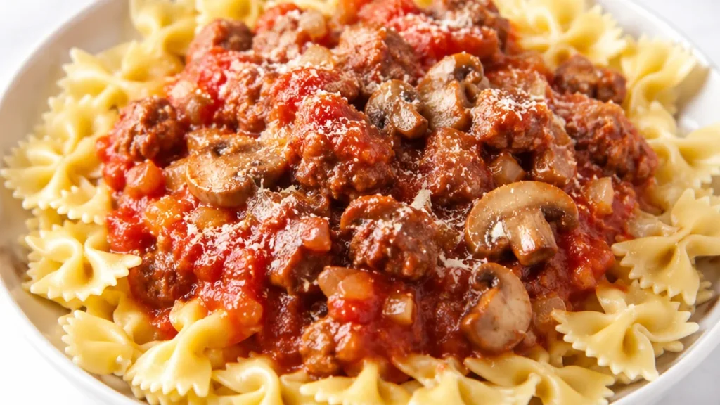 5-Ingredient Sausage Pasta Sauce: Dinner Done in 30 Min! Make this easy Sausage Pasta Sauce with just 5 ingredients! Ready in under 30 minutes, it's a flavorful