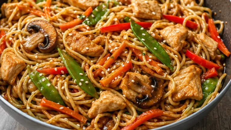 Chicken Stir Fry Noodles in 30 Mins!