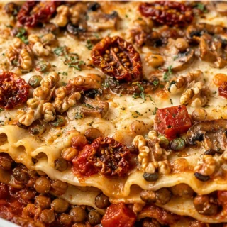 Vegan Lasagna That Tastes Amazing! Vegan lasagna: Make this hearty and delicious plant-based lasagna with lentils, walnuts, and sun-dried tomatoes. Easy to prep