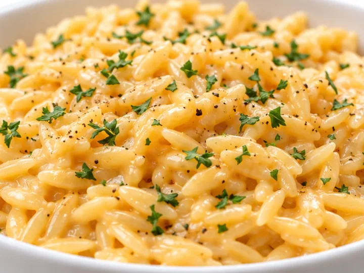Three-Cheese Orzo Comfort Food