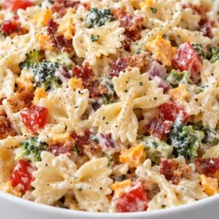 Bacon Cheddar Ranch Pasta Salad