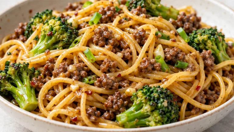 Beef & Broccoli Garlic Noodles: Quick, Flavorful Weeknight Magic!