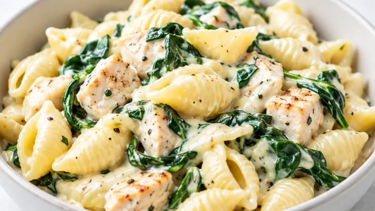 Creamy Chicken Florentine Pasta
